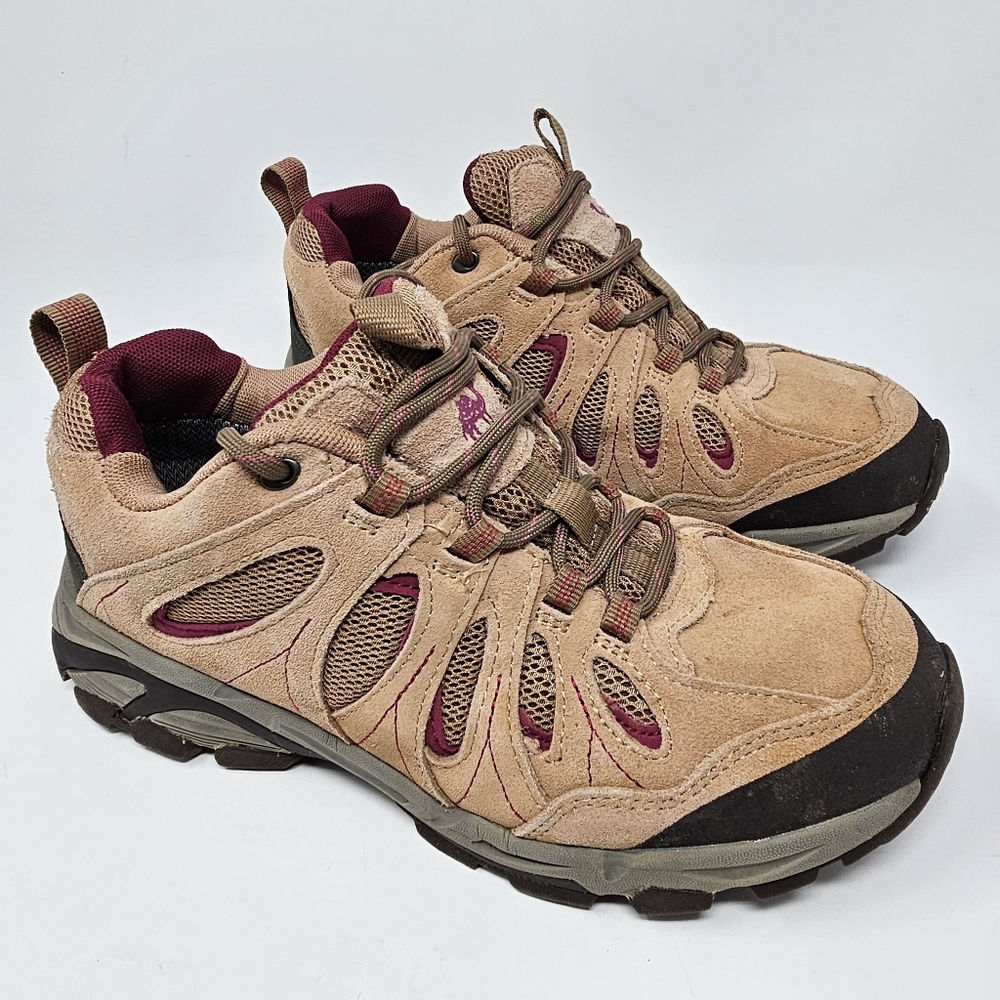Camel‎ Crown Hiking Shoes Womens Size 8.5 Leather Outdoor Sneakers Lightweight